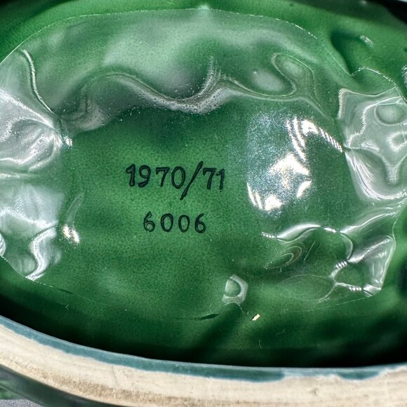 Vintage Trinket Dishes Ashtrays Lefton Holly Berry 1970s Christmas Decor Green - Picture 5 of 9